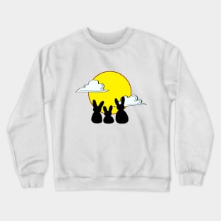 Bunny Rabbit Silhouette | Easter Crewneck Sweatshirt